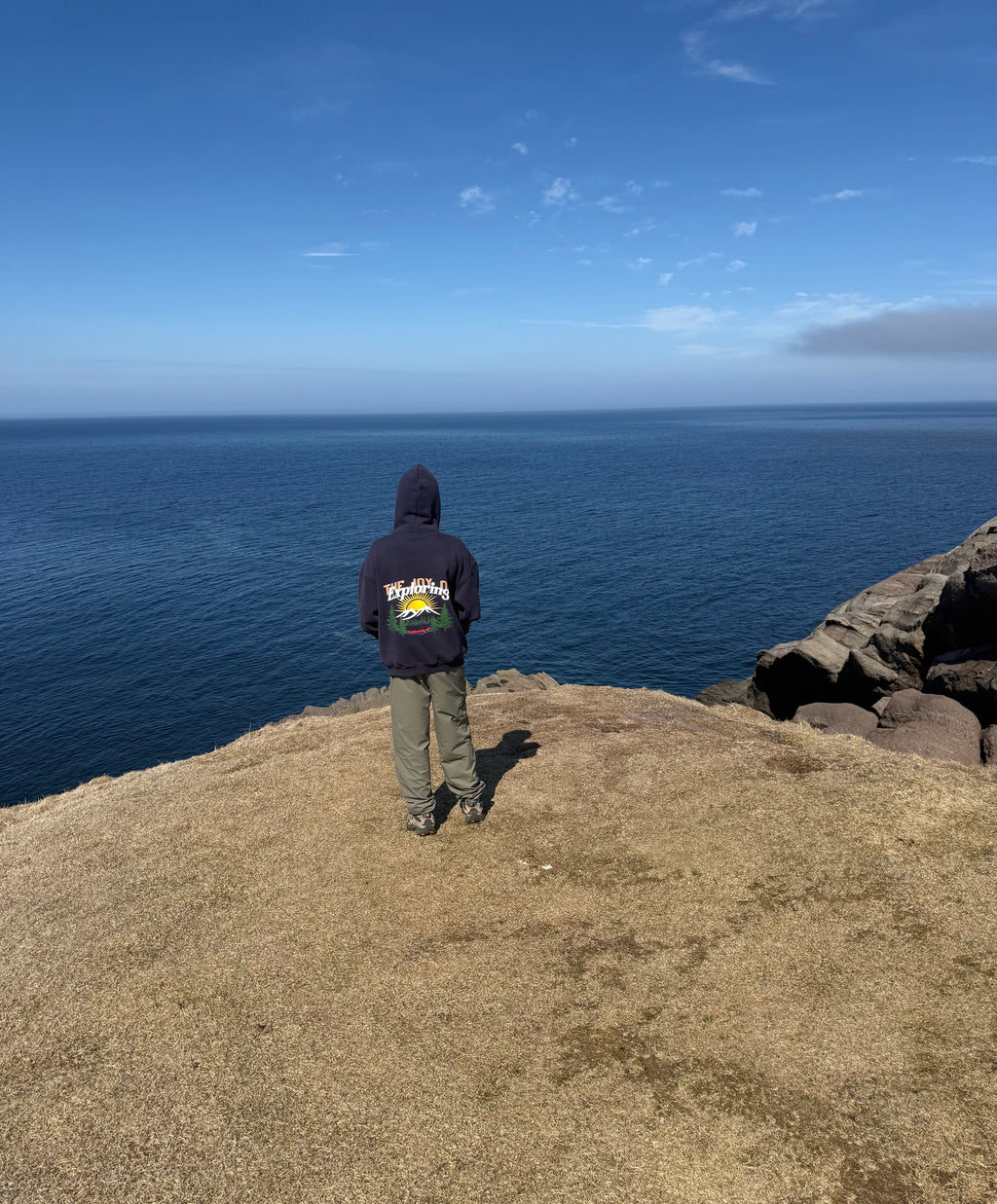 Joy of Exploring Hoodie Blue