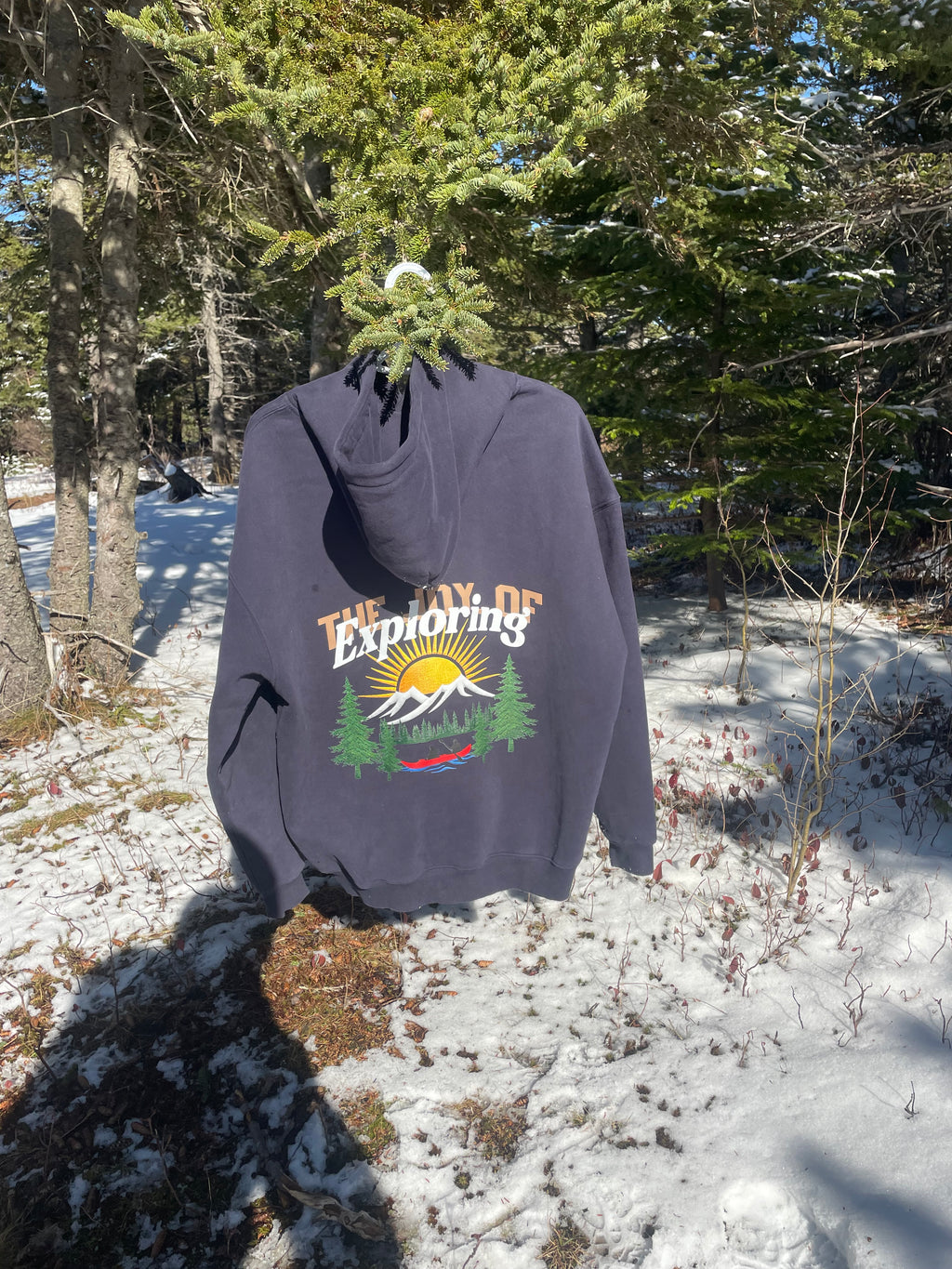 Joy of Exploring Hoodie Blue