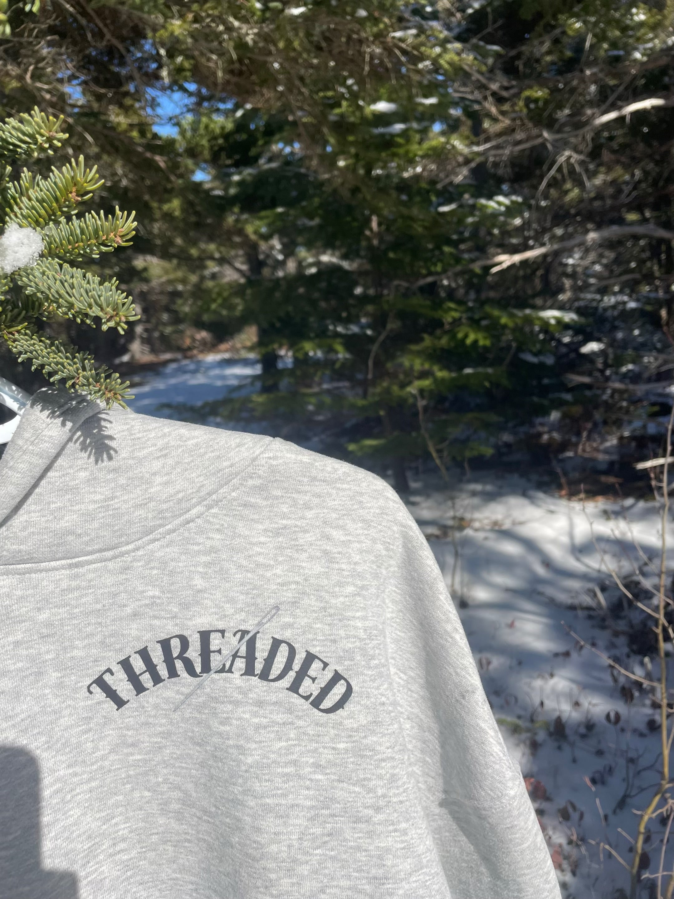 Joy of Exploring Hoodie Grey